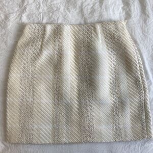White Modern Classic Skirt